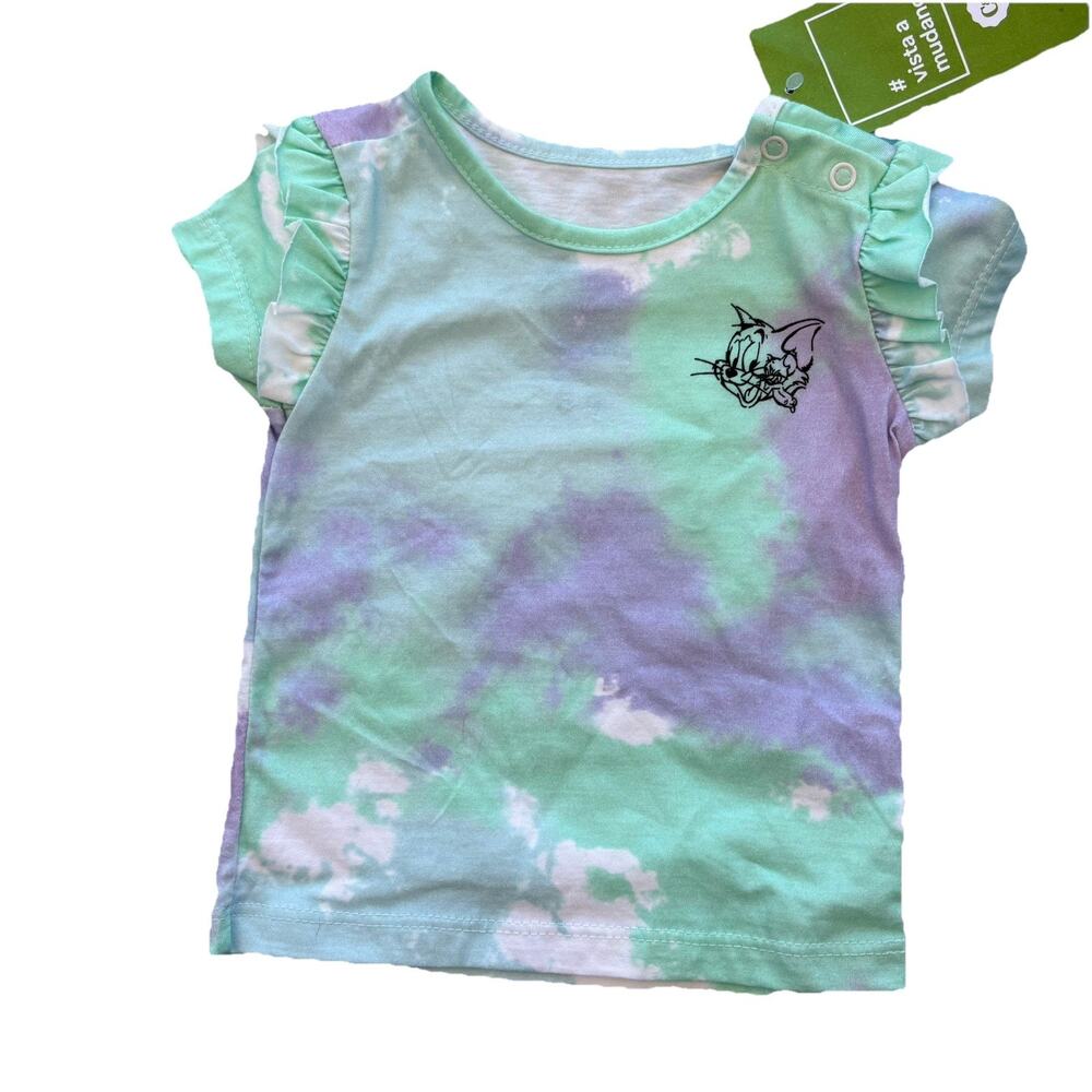 Tom & Jerry Tie Dye Tee Girl Baby Size 6-9 Months
